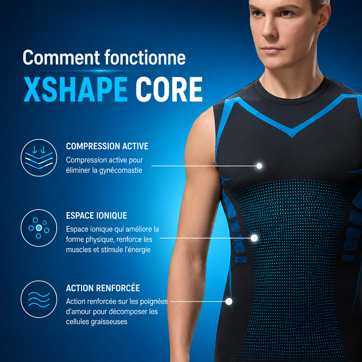 XShape Core | Retrouvez une silhouette plus nette dès la première utilisation.