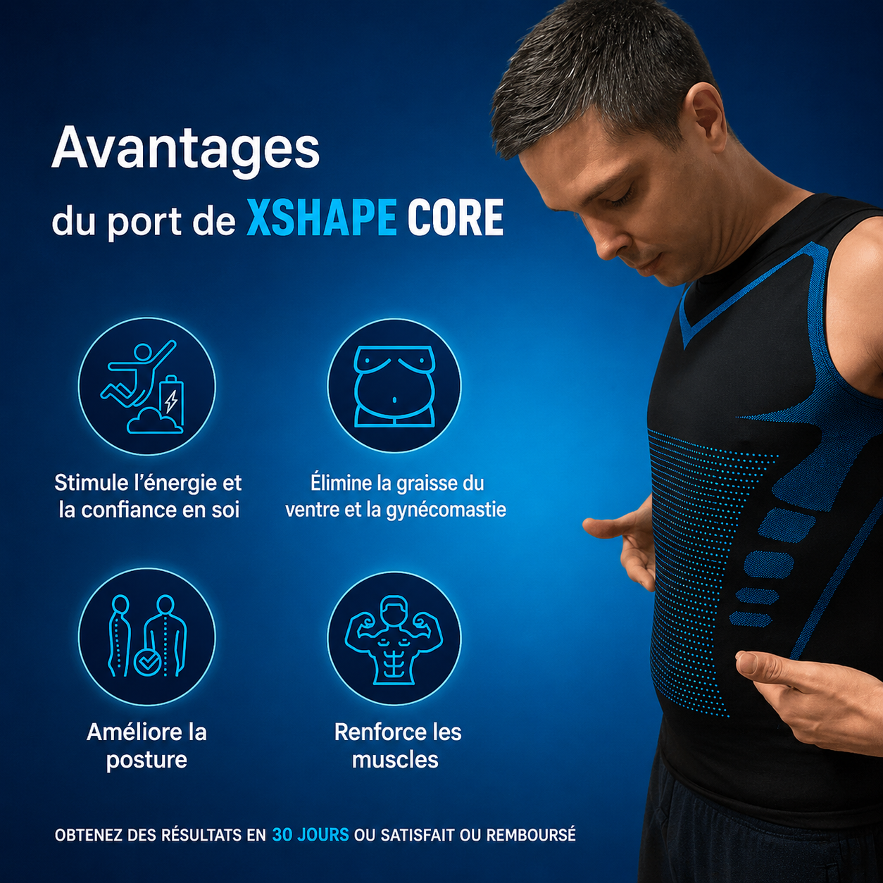 XShape Core | Retrouvez une silhouette plus nette dès la première utilisation.